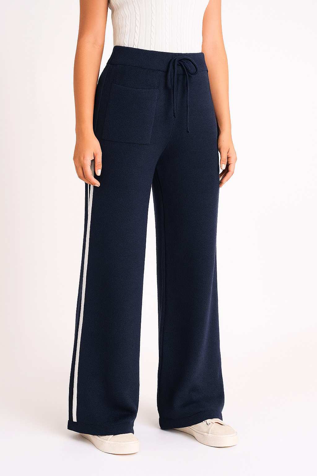Calça Modal Listrada
