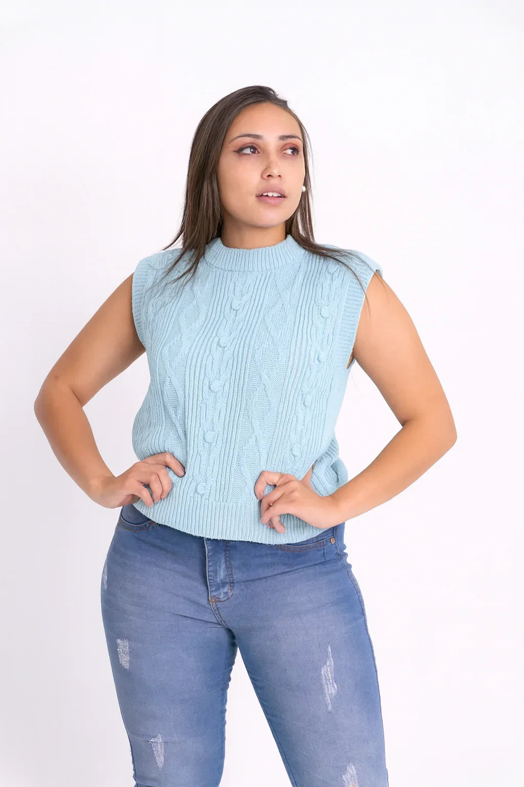 Colete Trança de Tricot