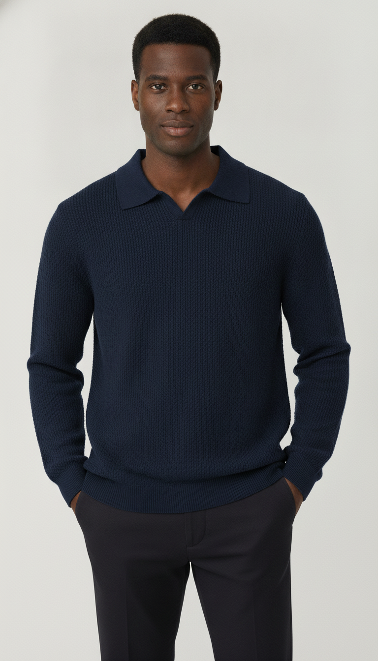 Suéter Masculino Gola Polo
