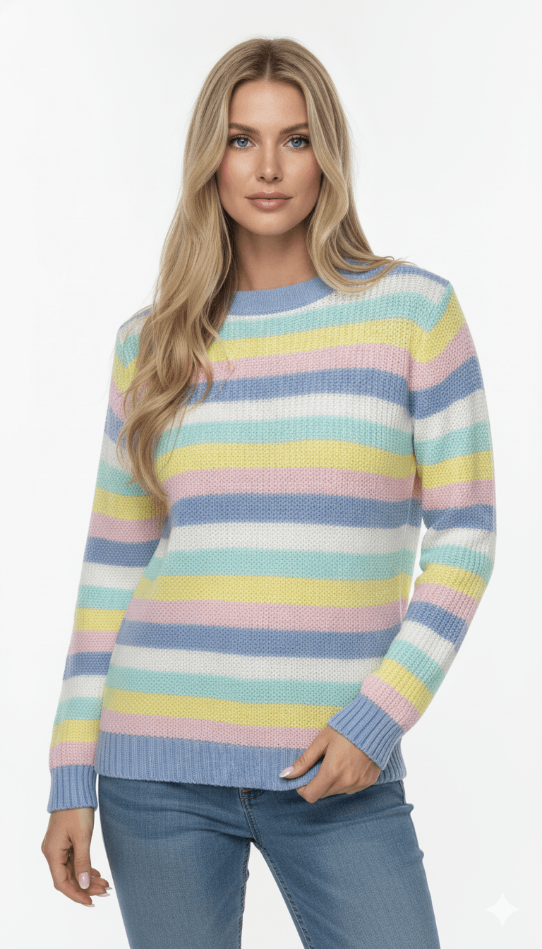 Blusa Listrada de Lã