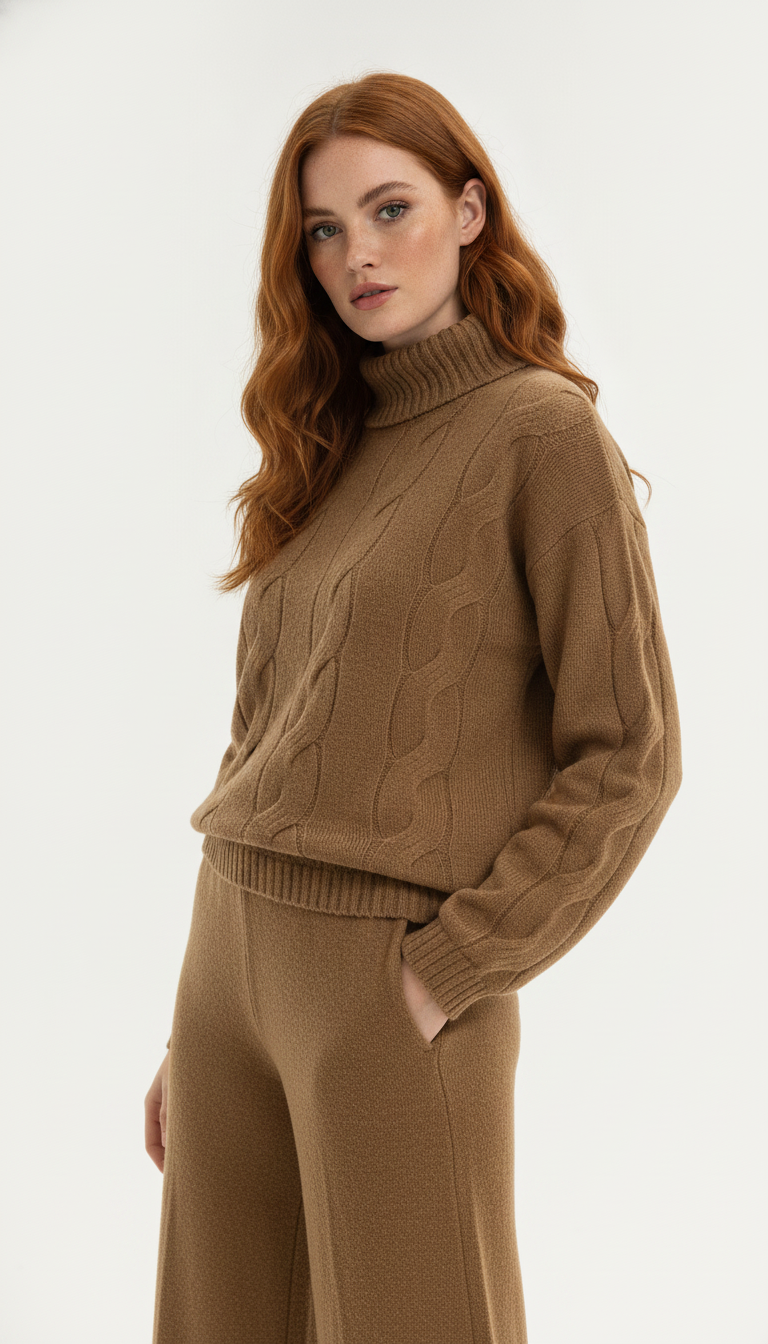 Conjunto Blusa e Calça Gola Role