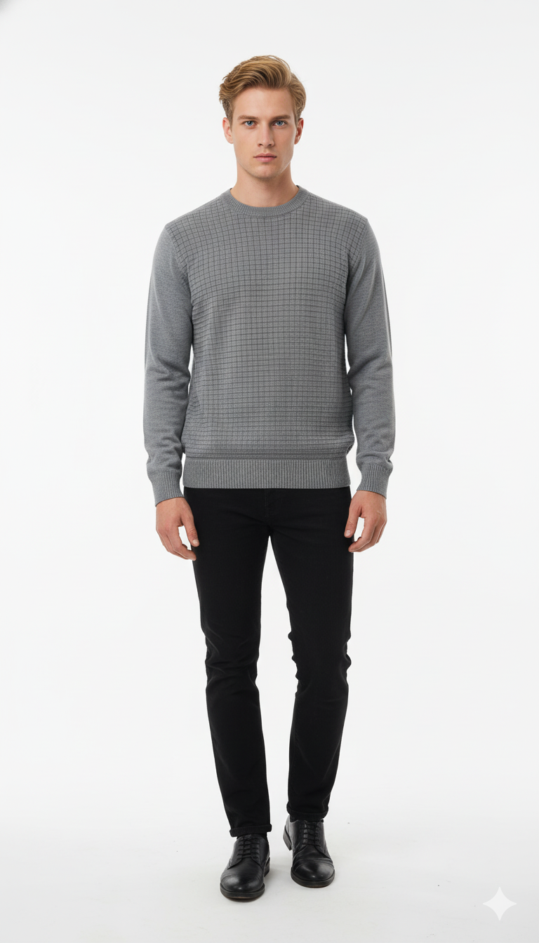 Suéter Quadradinho de Modal