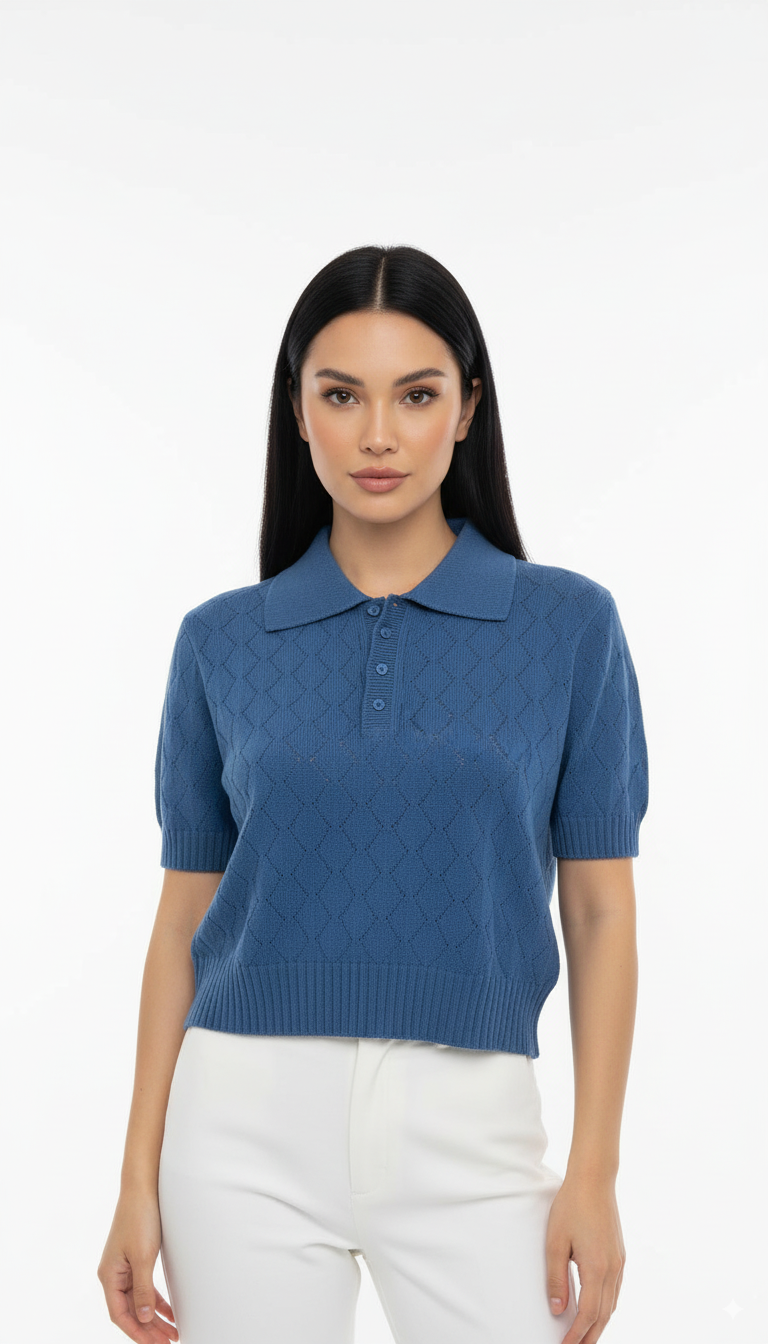 Tshirt Polo Detalhada