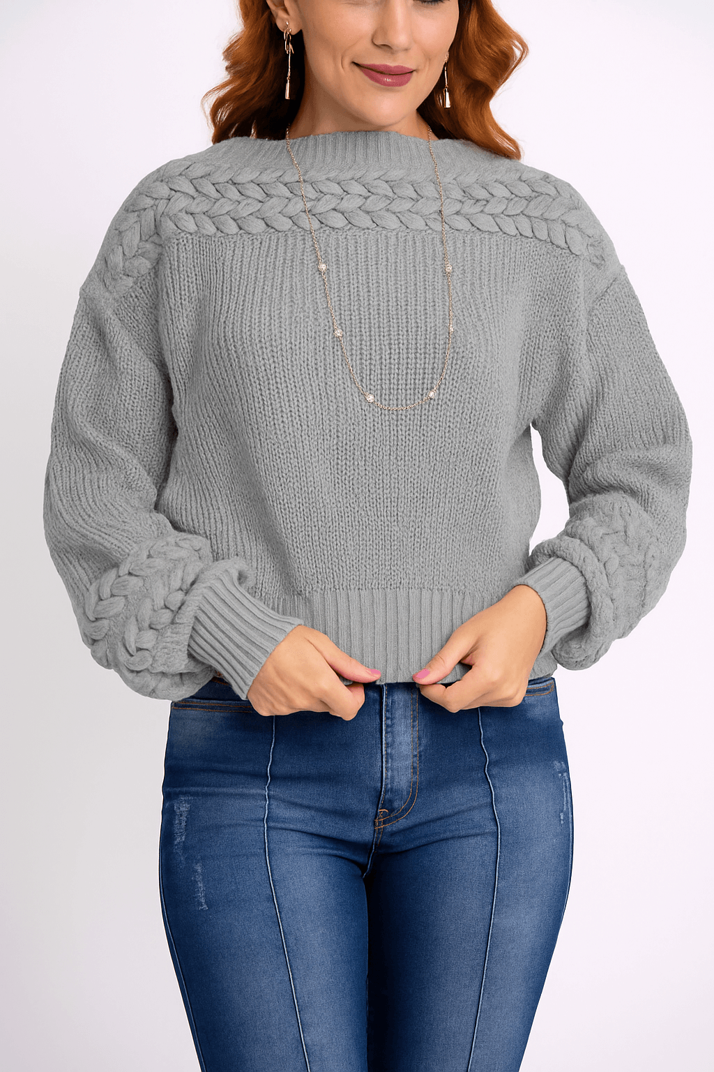 Blusa Tranças Na Gola