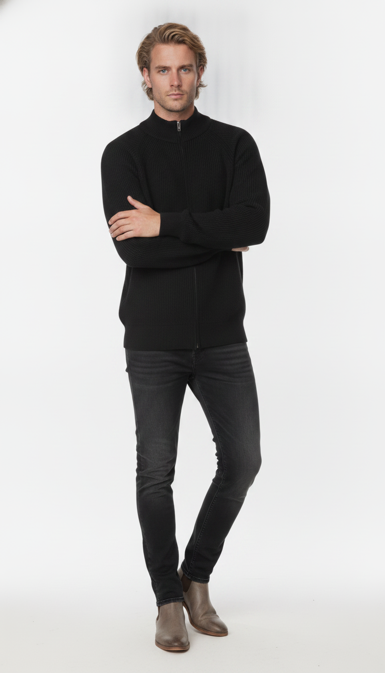 Casaco Masculino de Zíper