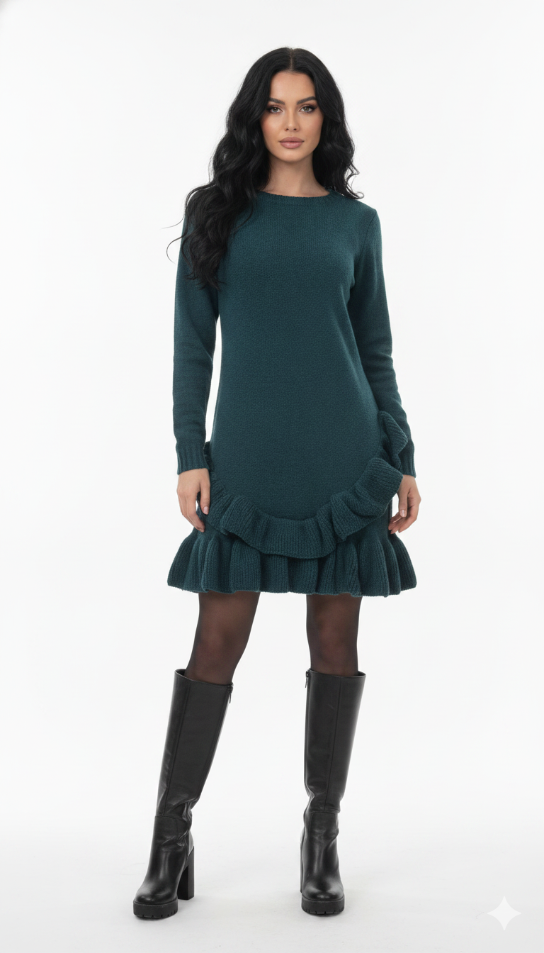 Vestido Babado Mousse