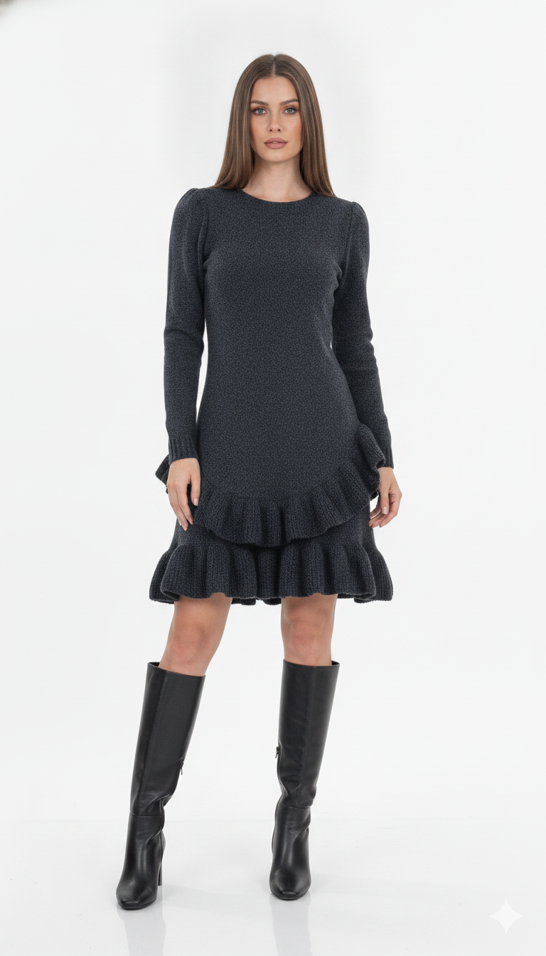 Vestido Babado Mousse