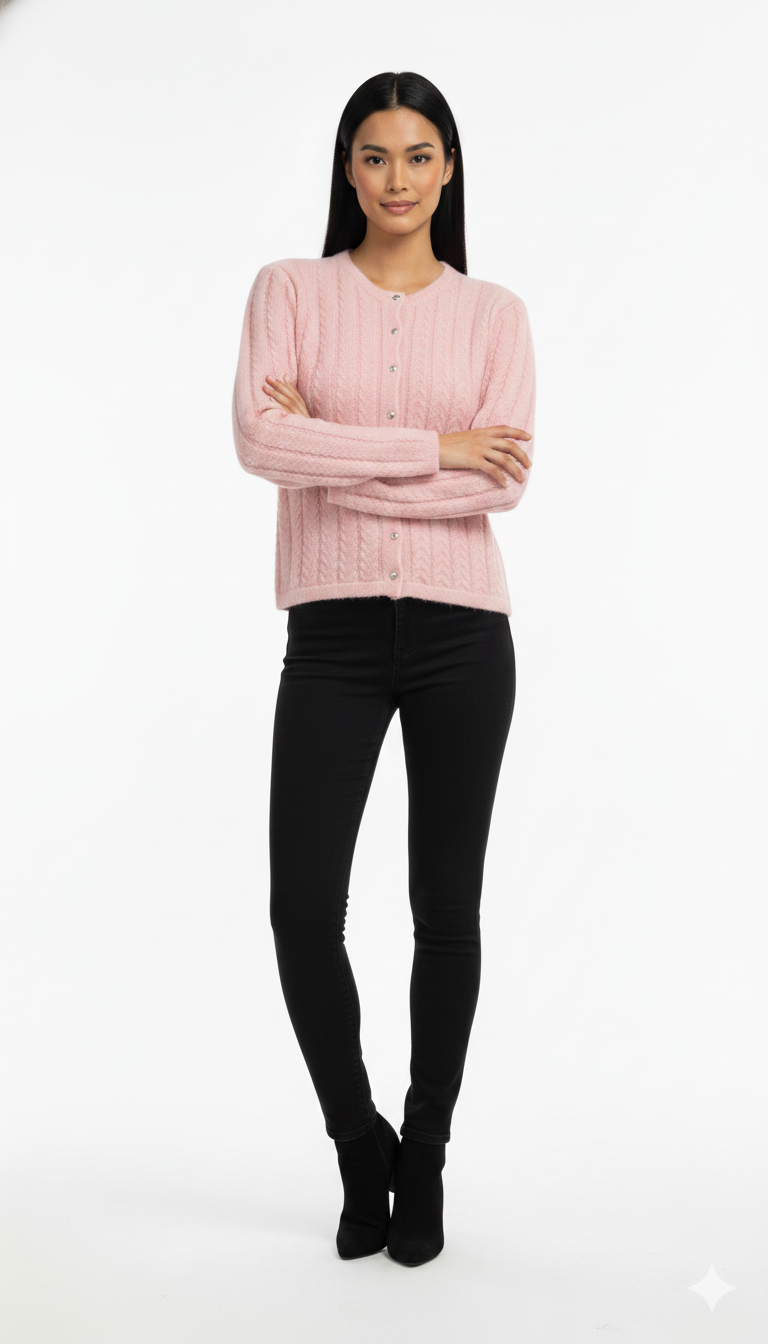 Casaquinho com Botões Aquarela