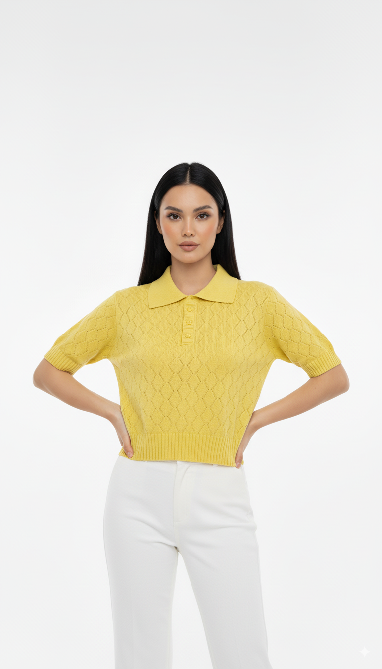 Tshirt Polo Detalhada