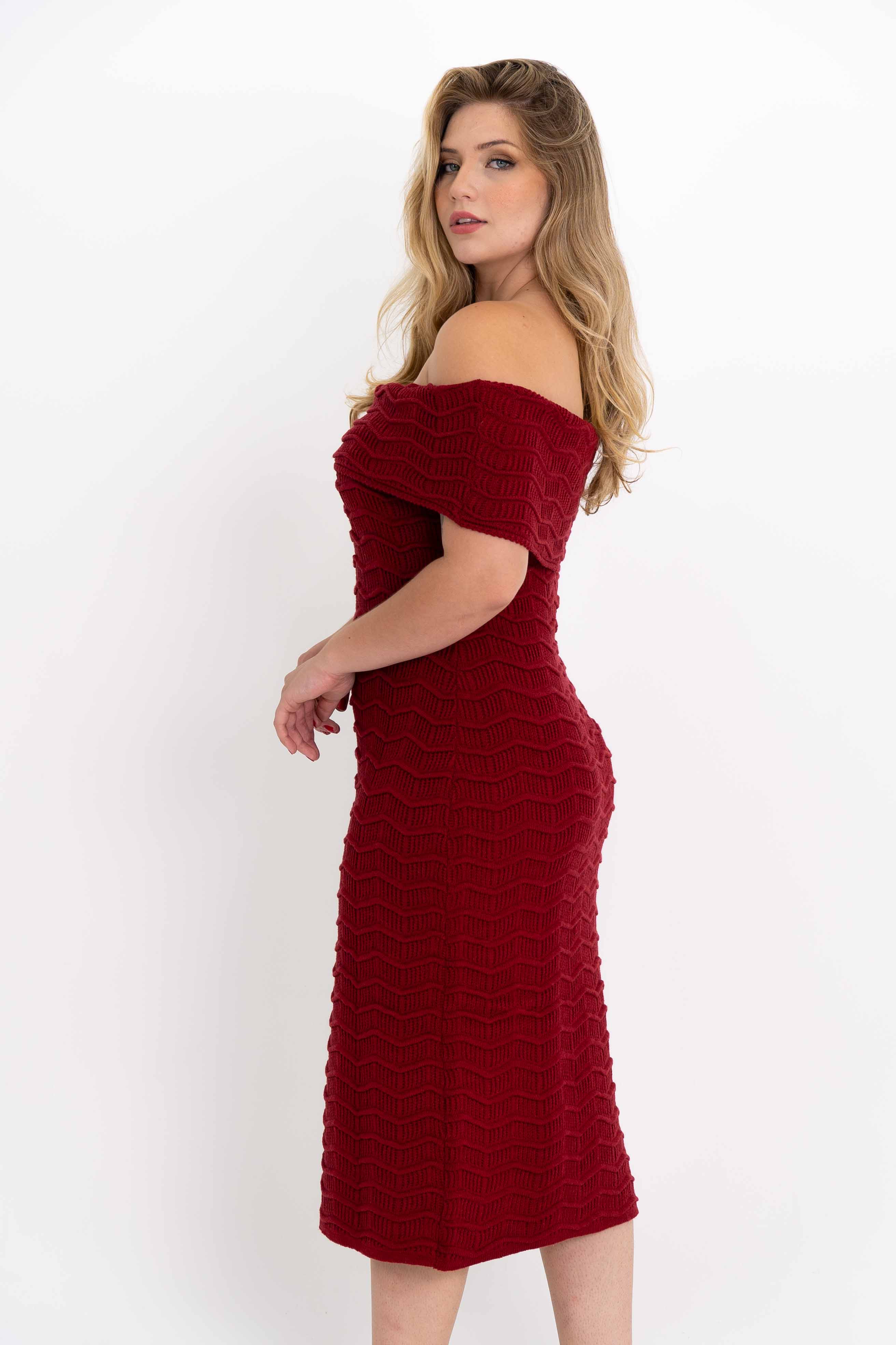 Vestido Ombro A Ombro Ondinhas