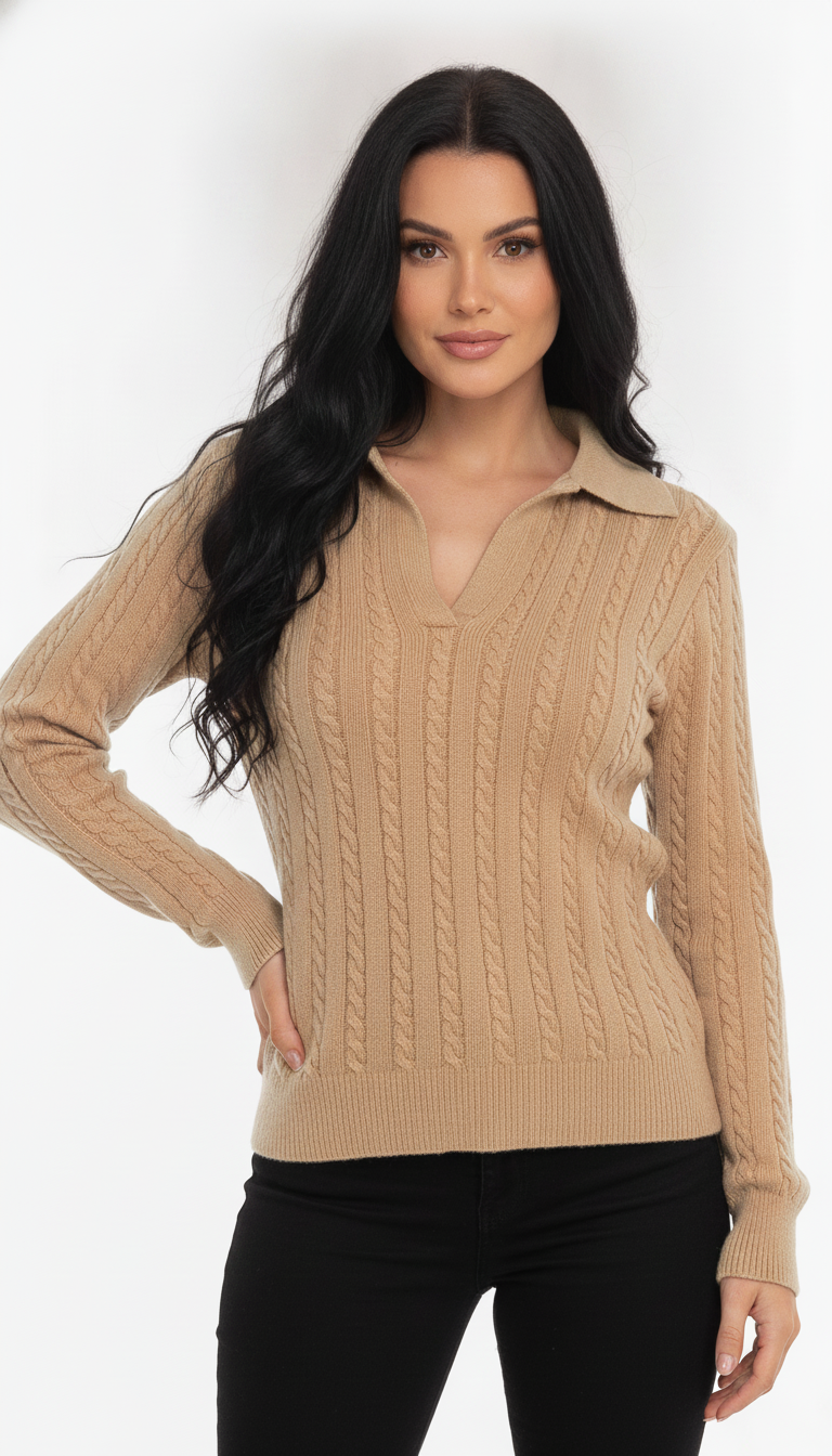 Blusa Gola Polo Trançada