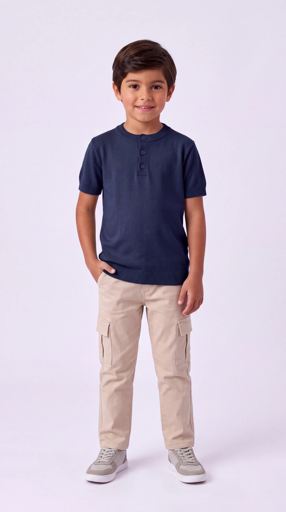 Tshirt Infantil Botões de Modal