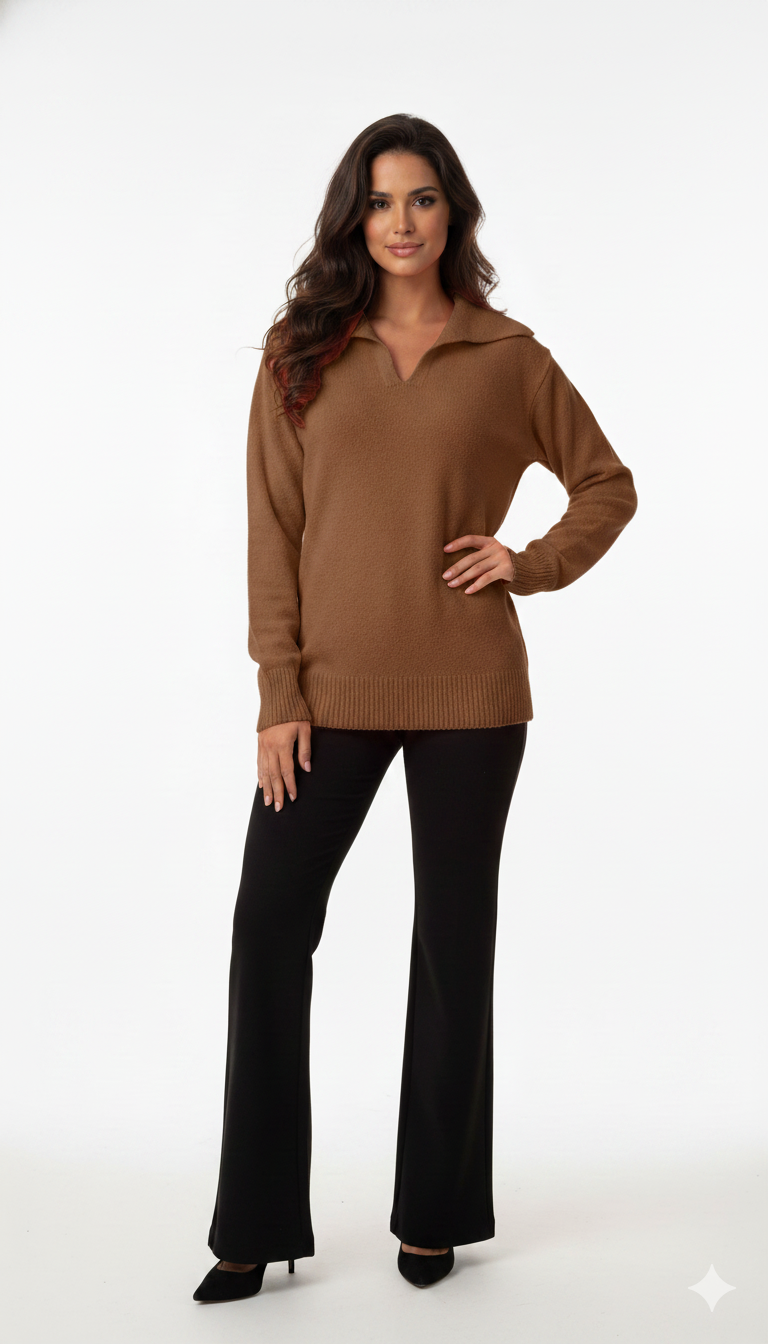 Blusa Gola Polo Mousse