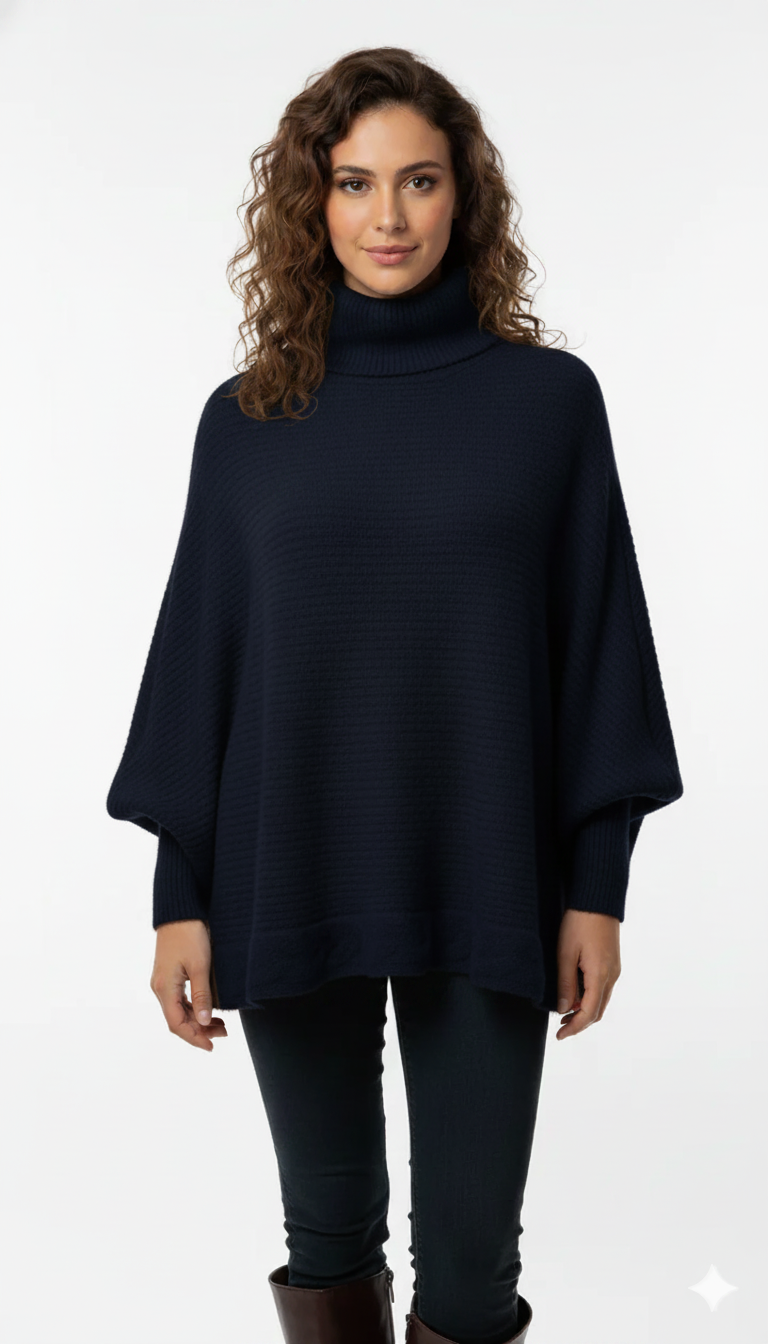 Poncho Trança Aquarela