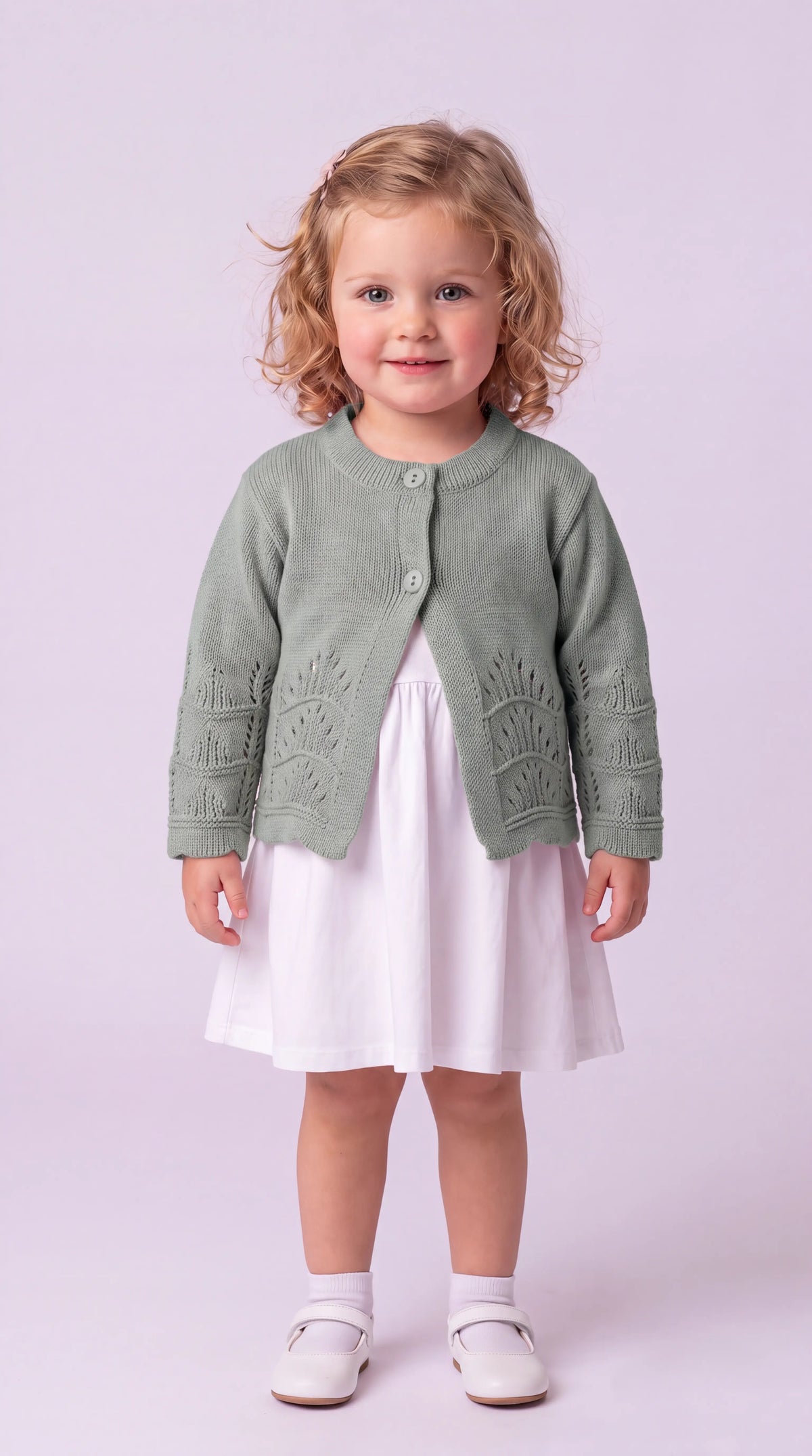 Casaquinho Infantil Rendado