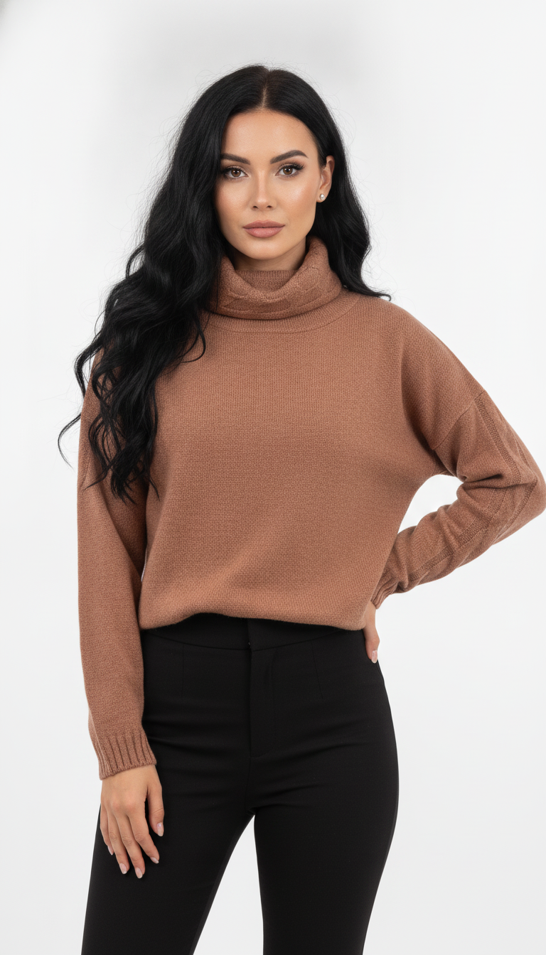 Blusa Mousse Trança na Gola