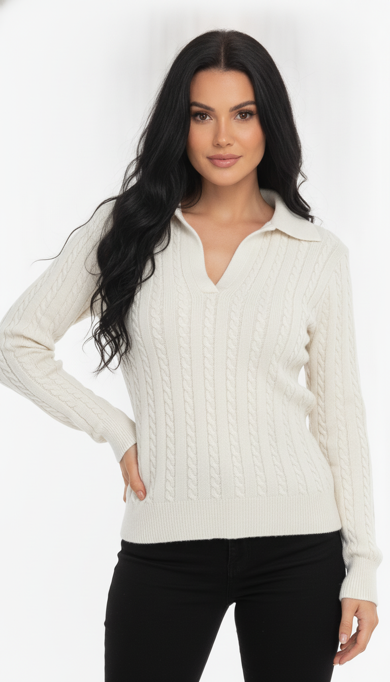 Blusa Gola Polo Trançada