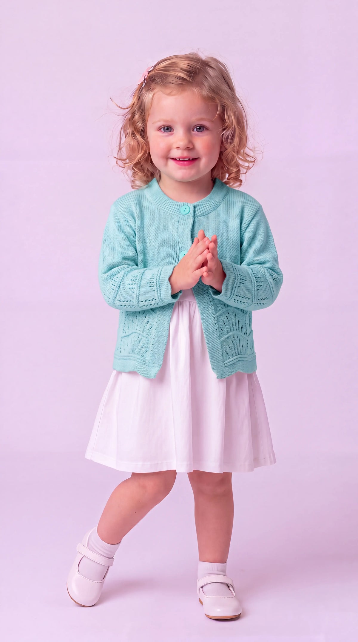 Casaquinho Infantil Rendado