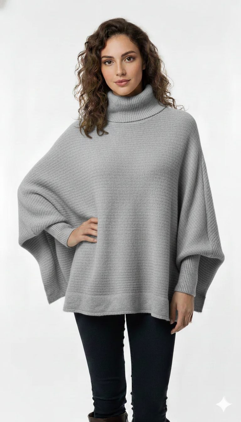 Poncho Trança Aquarela