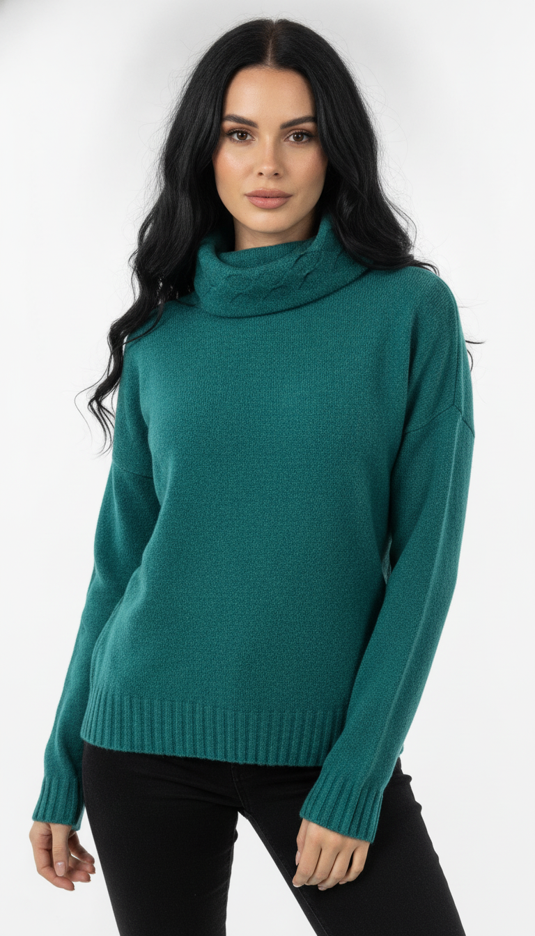 Blusa Mousse Trança na Gola