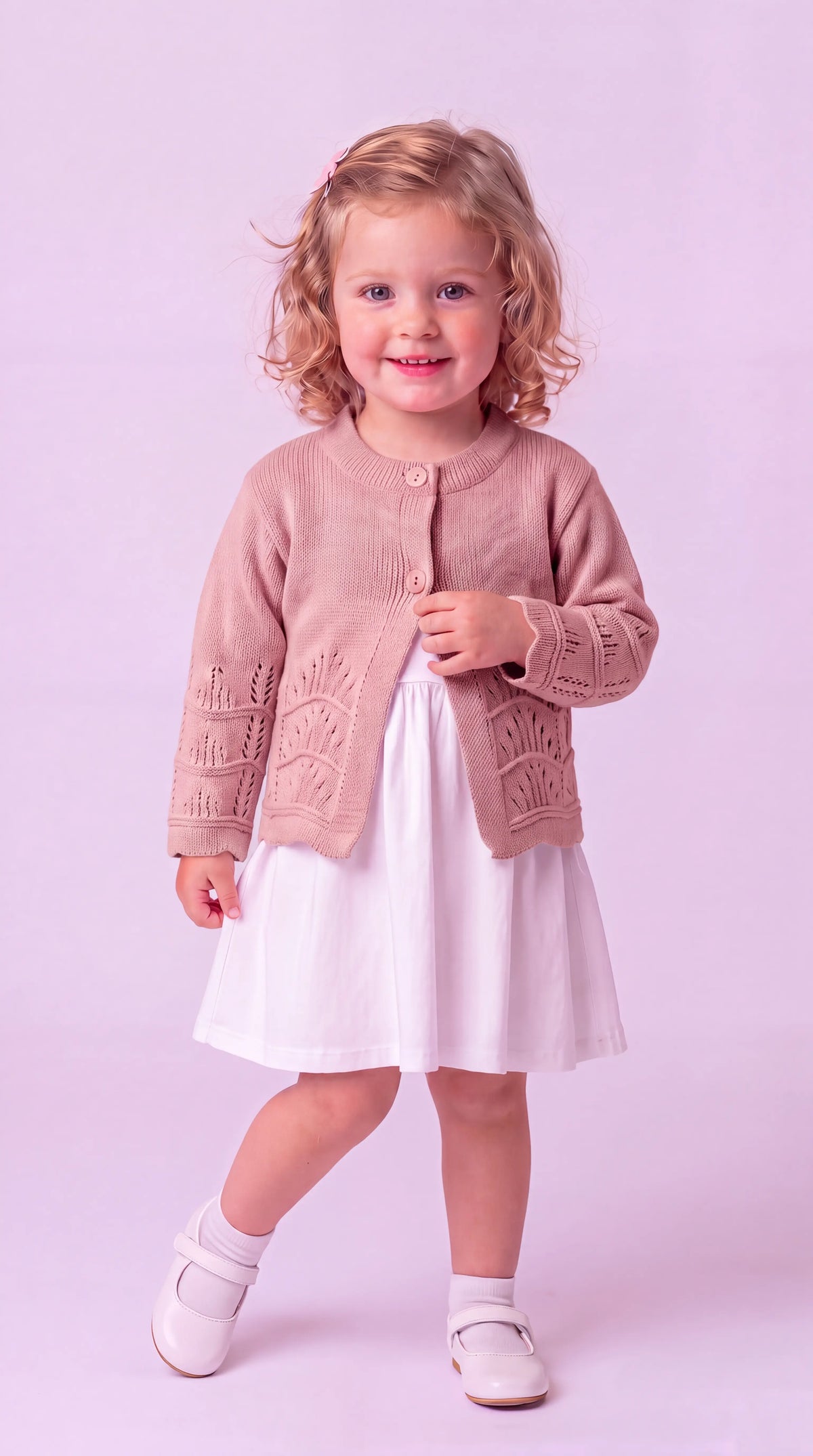 Casaquinho Infantil Rendado