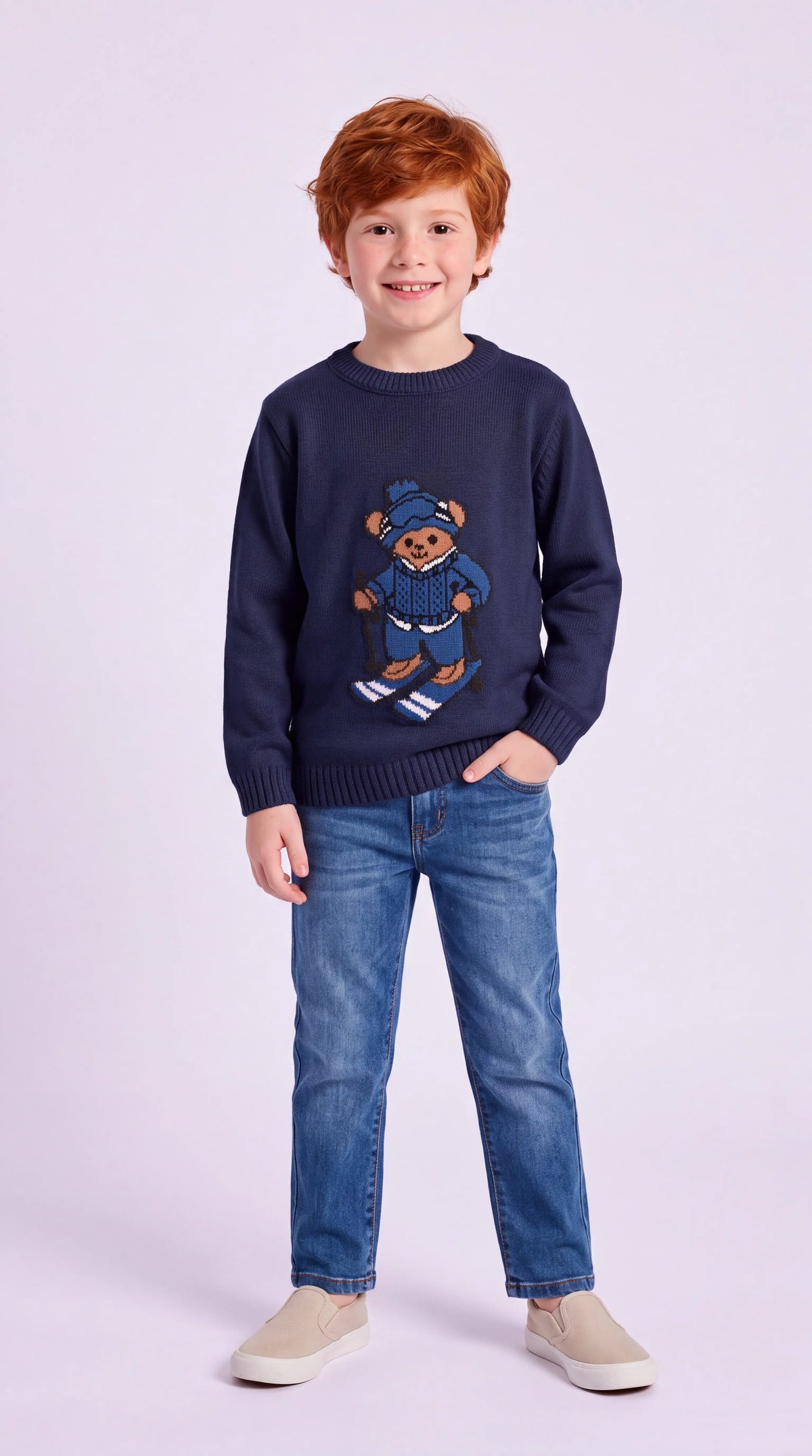 Blusa Infantil Ursinho Esqui