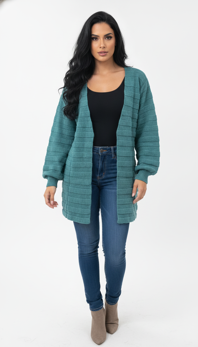 Cardigan Mousse Longo