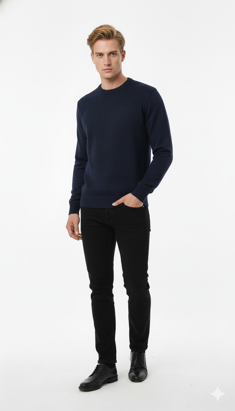 Suéter Quadradinho de Modal