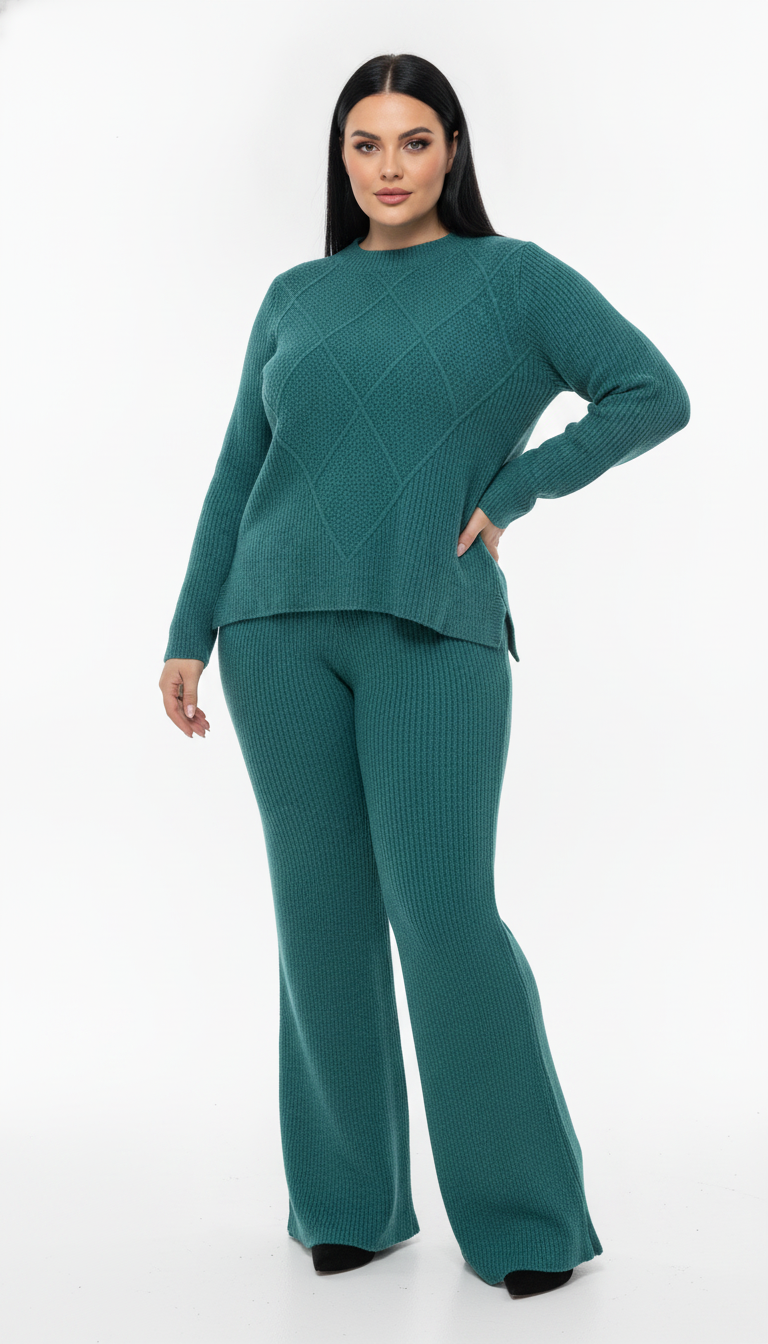 Conjunto Blusa e Calça Plus size