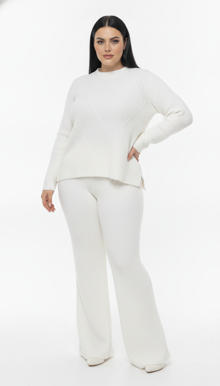 Conjunto Blusa e Calça Plus size