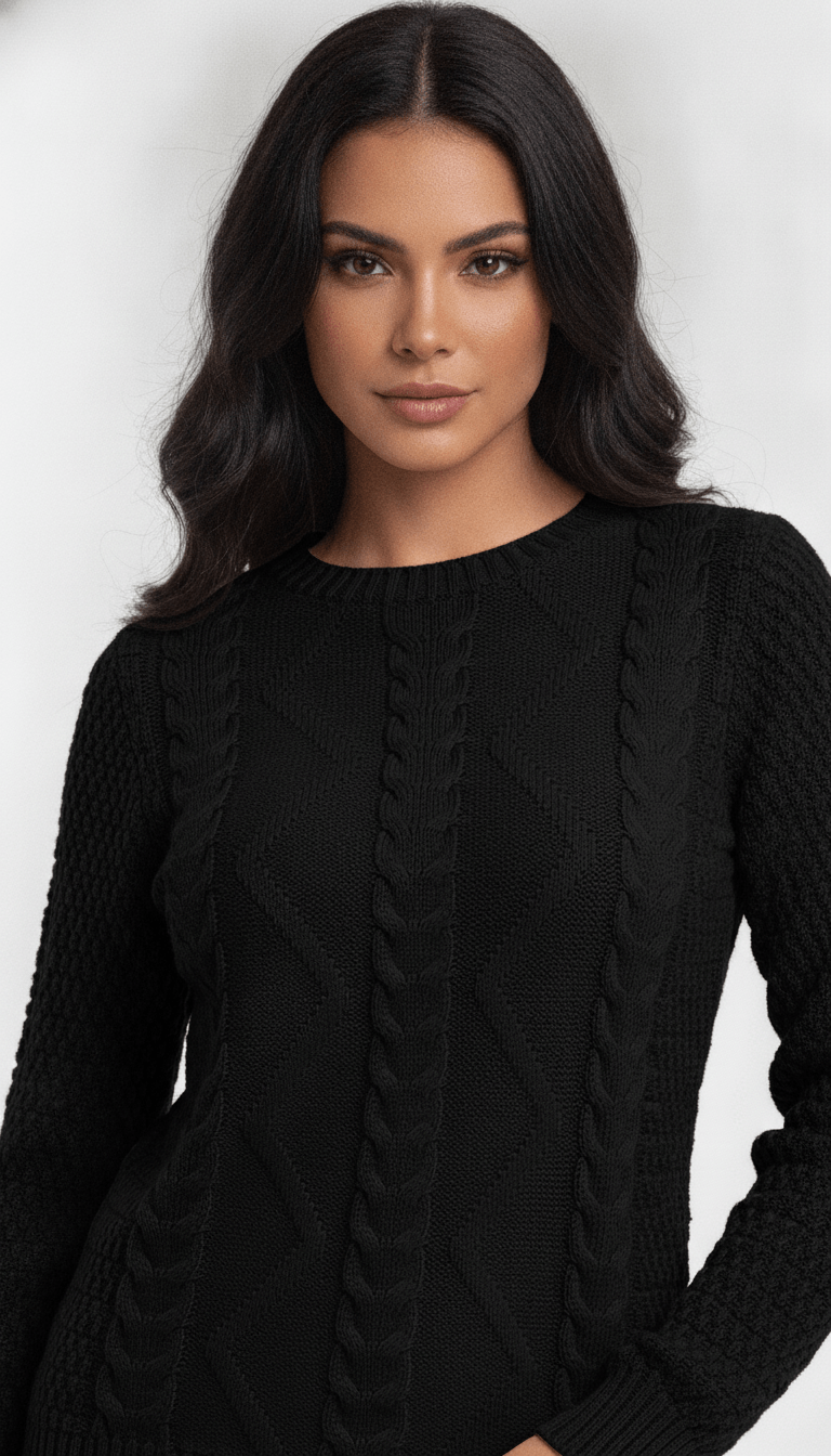Blusa Trançada Zig Zag
