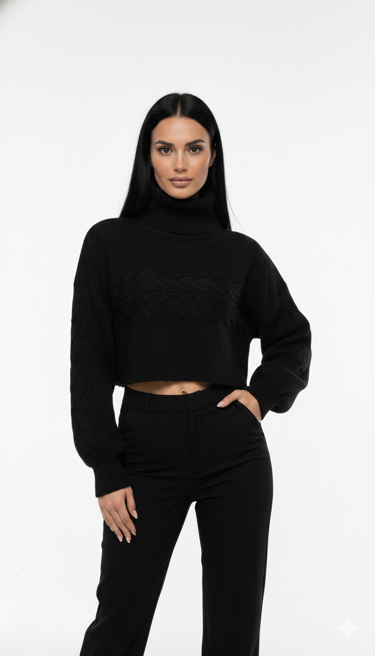 Cropped Trançado Mousse