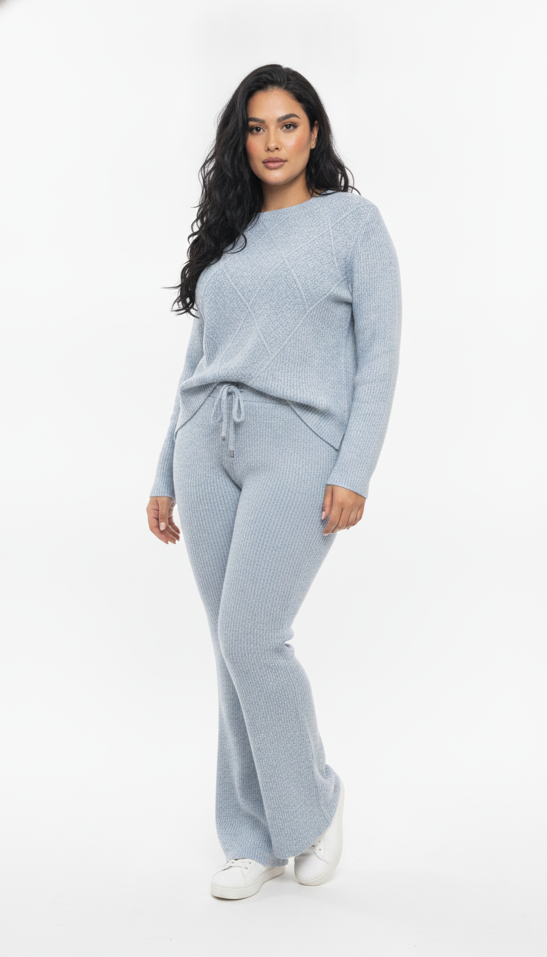 Conjunto Blusa e Calça Plus size