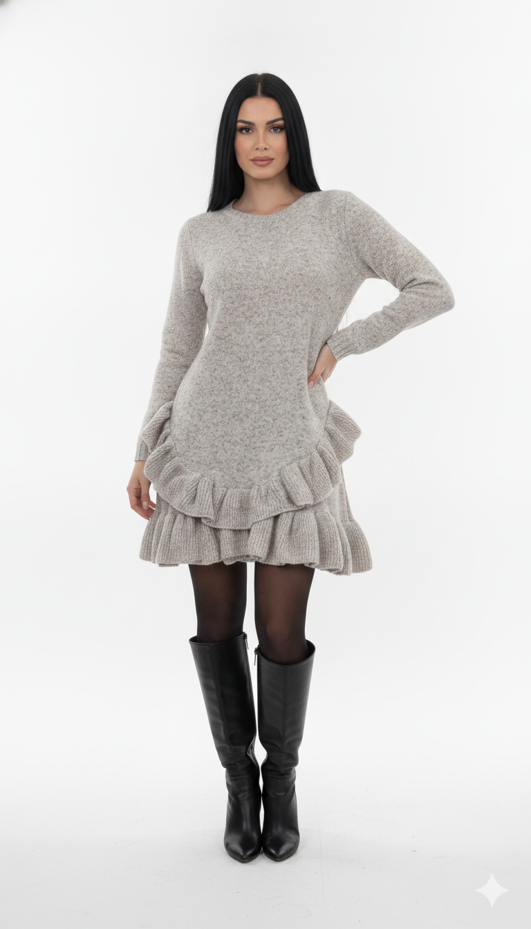 Vestido Babado Mousse