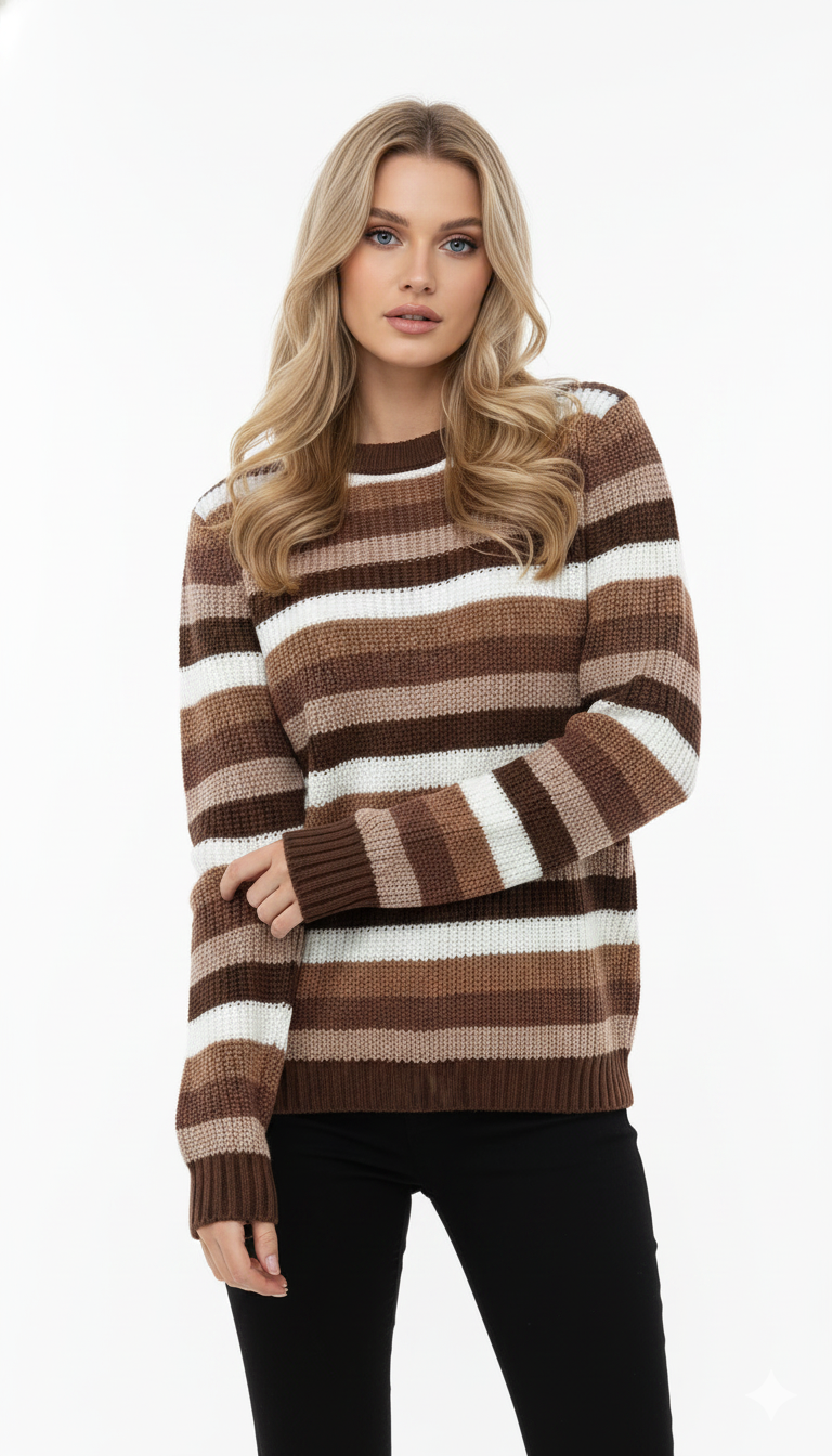 Blusa Listrada de Lã
