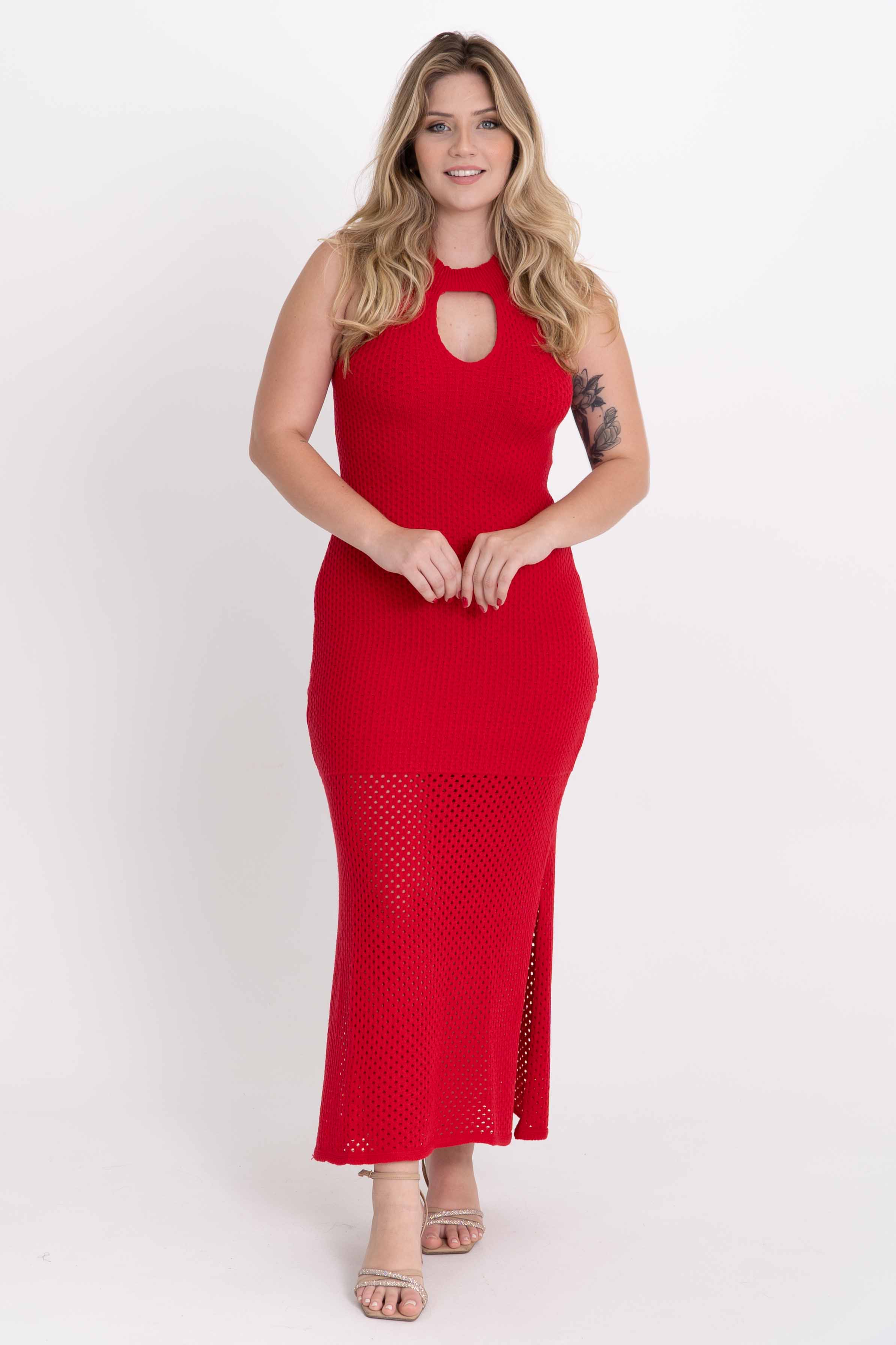 Vestido Longo Vazado