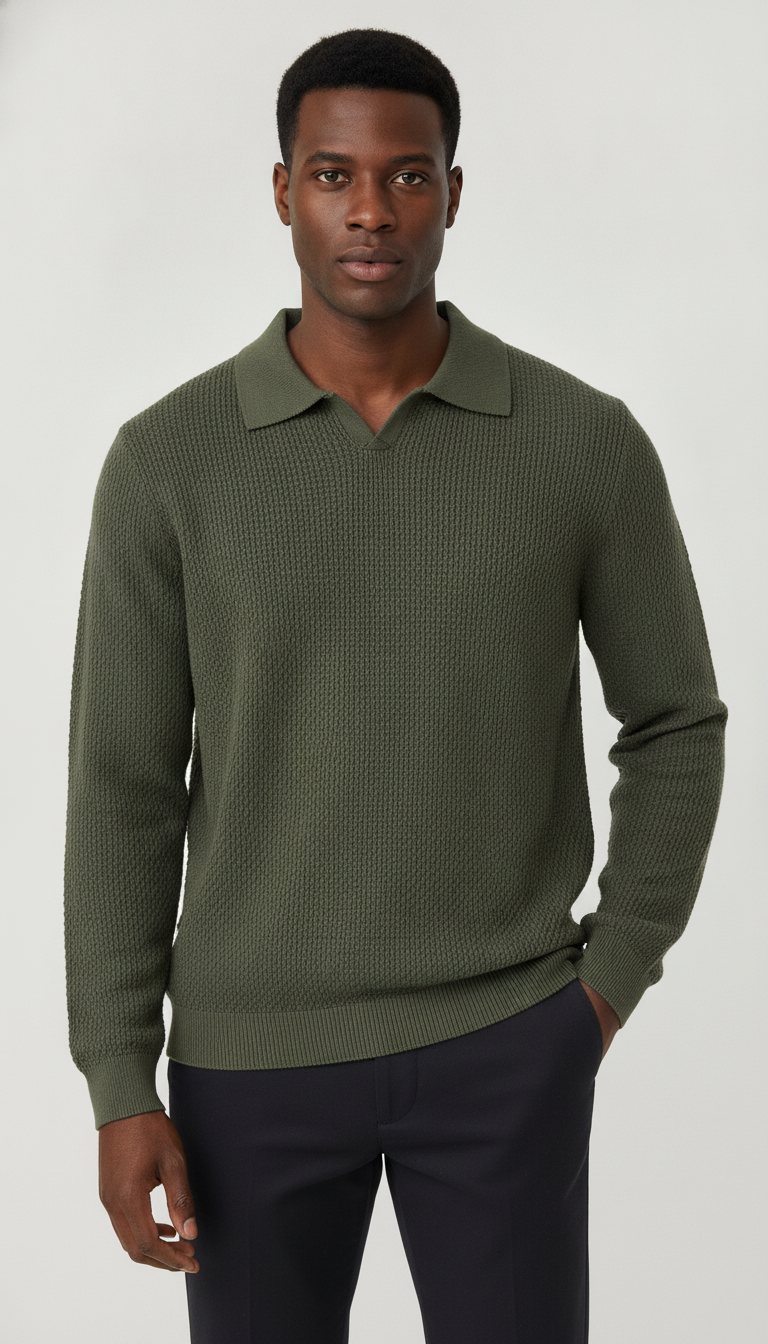Suéter Masculino Gola Polo
