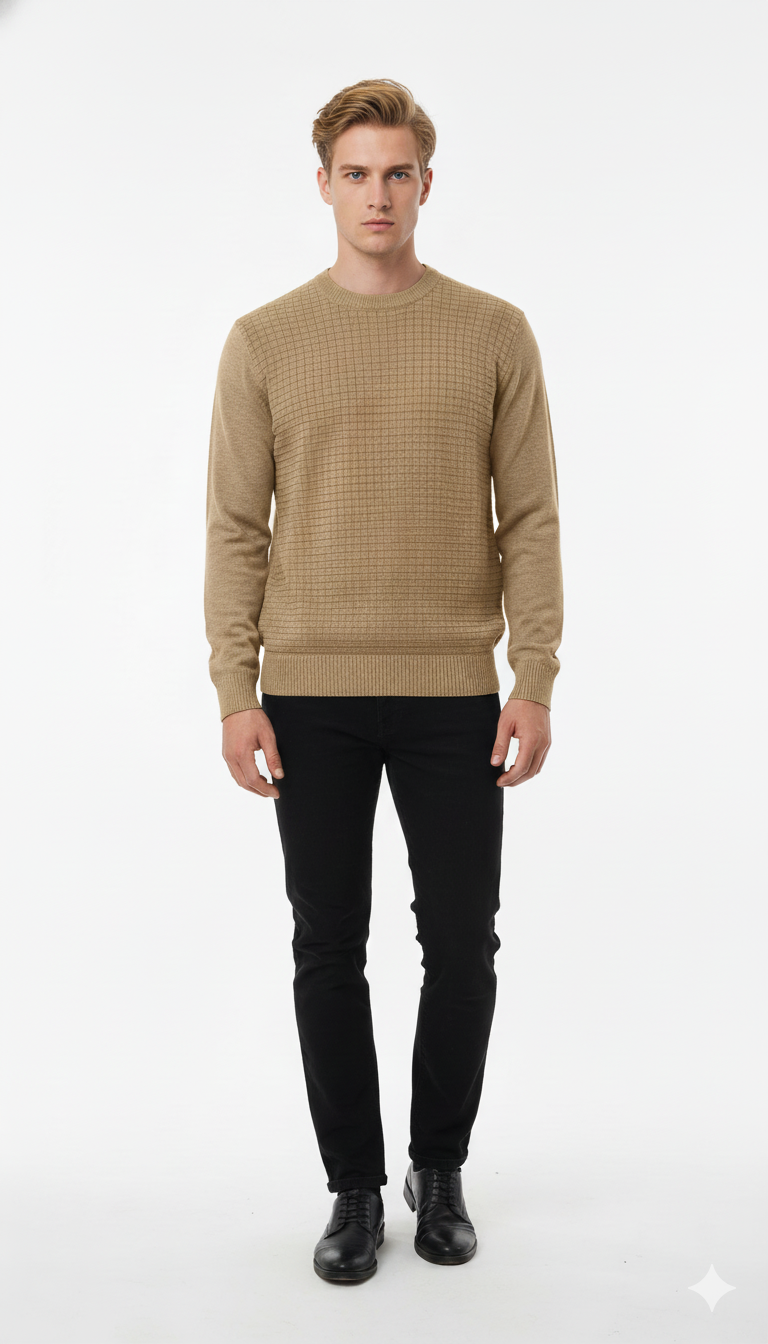 Suéter Quadradinho de Modal