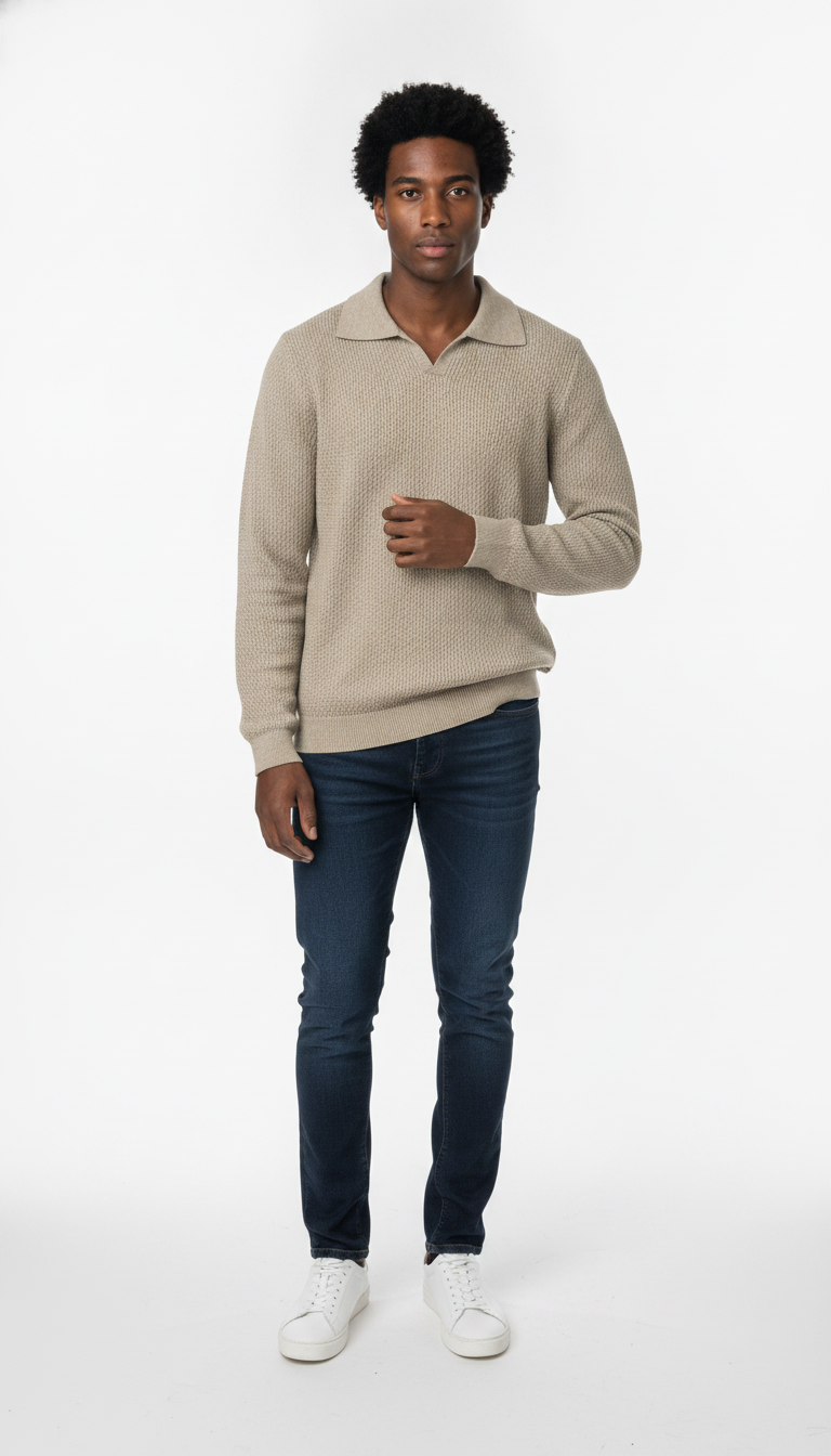 Suéter Masculino Gola Polo
