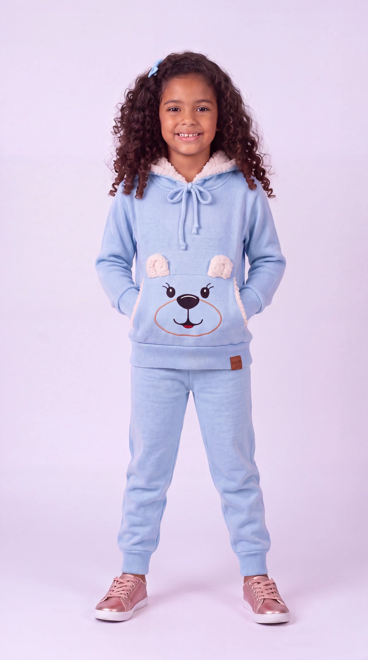 Blusa Infantil Canguru Ursinho com Capuz Unissex