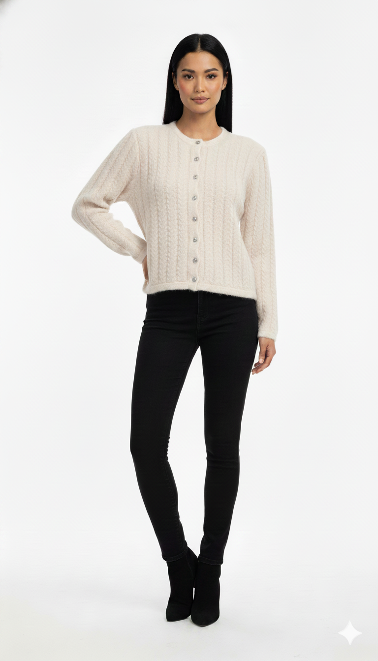 Casaquinho com Botões Aquarela