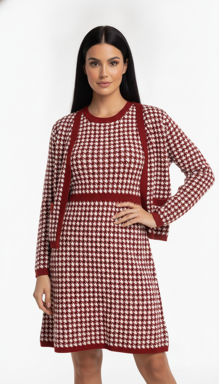 Conjunto Casaco e Vestido