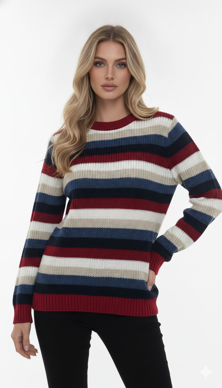 Blusa Listrada de Lã