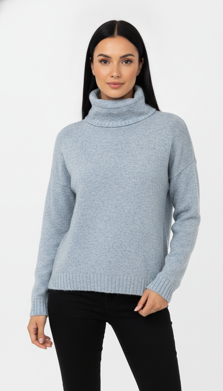 Blusa Mousse Trança na Gola