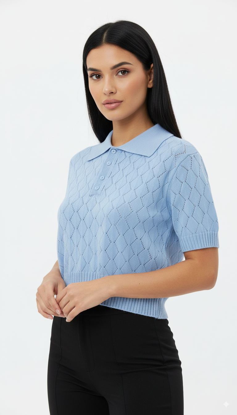 Tshirt Polo Detalhada