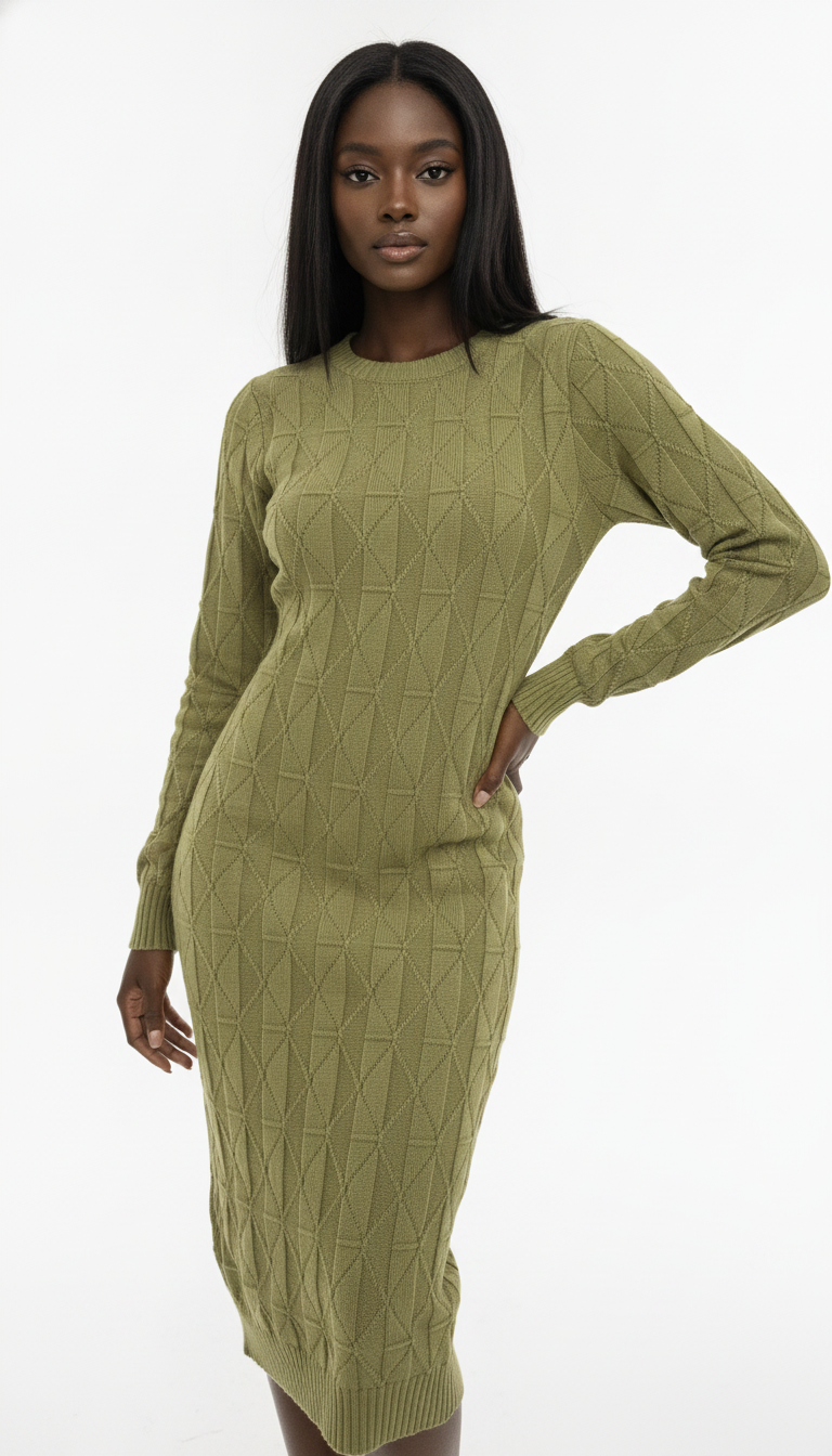 Vestido Detalhado de Modal