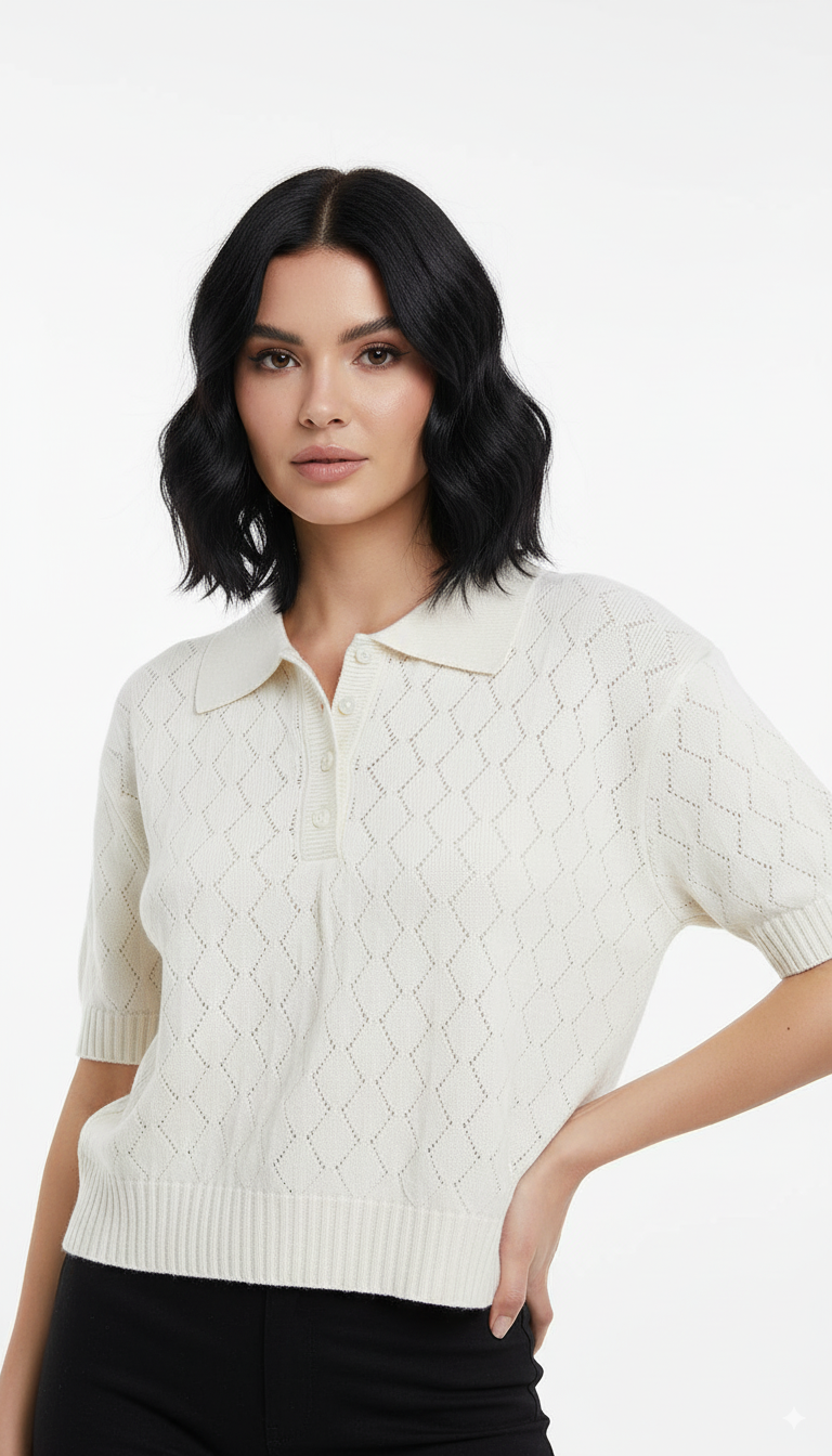 Tshirt Polo Detalhada