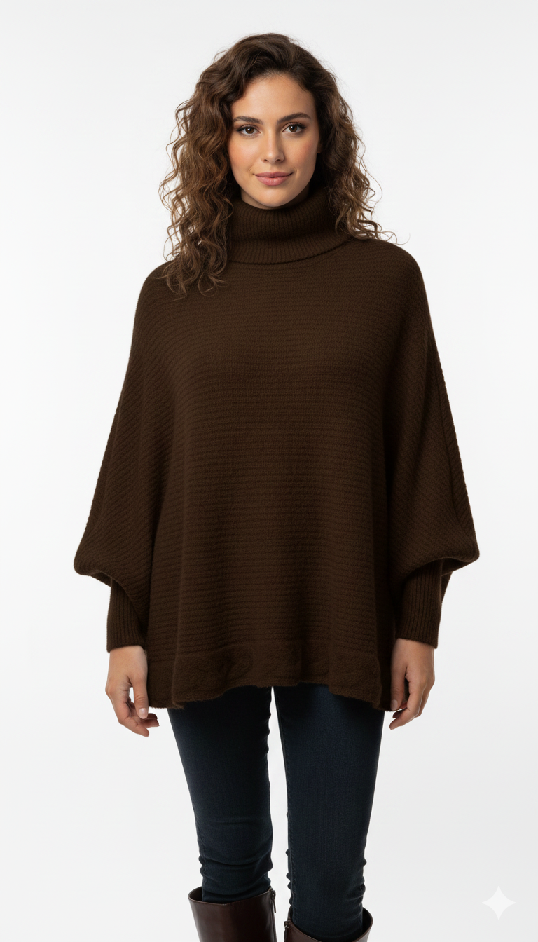 Poncho Trança Aquarela