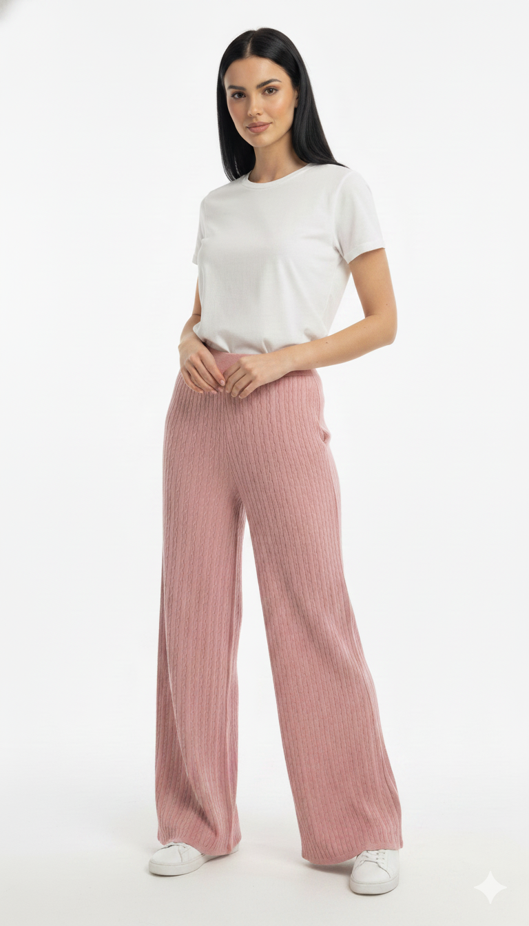 Calça de Modal Trançada