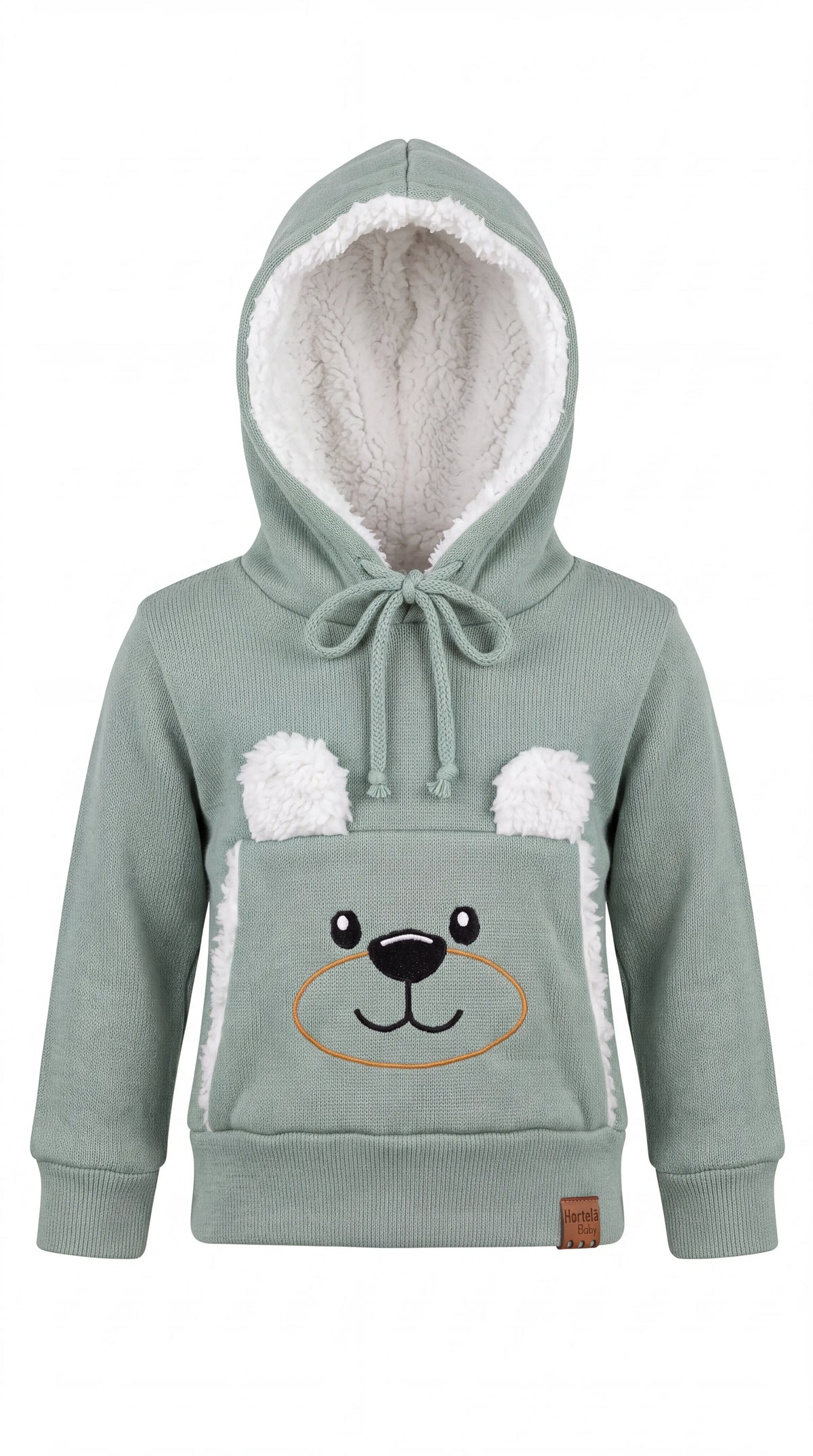 Blusa Infantil Canguru Ursinho com Capuz Unissex